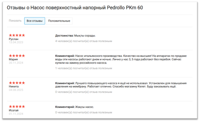отзывы